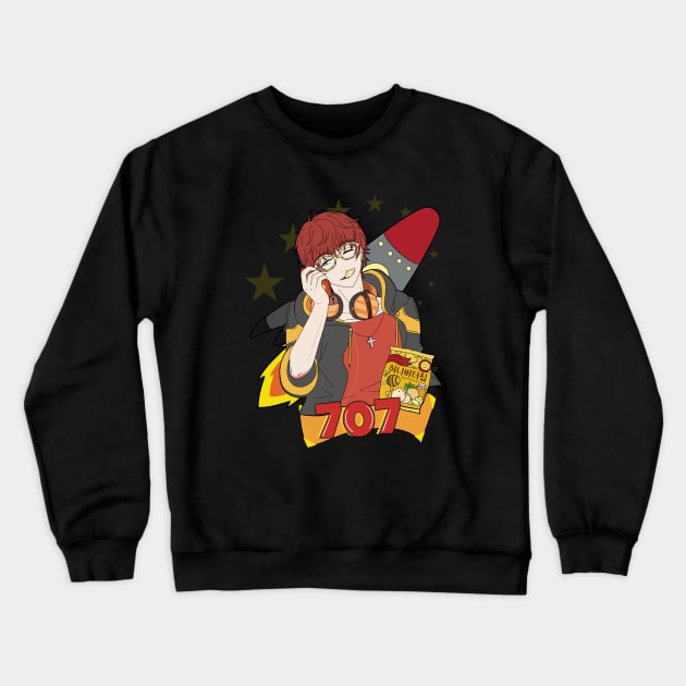 Mystic Messenger 707 Crewneck Sweatshirt by DaphInteresting